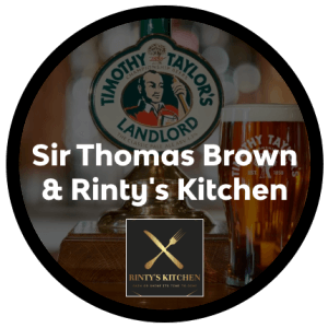 Sir Thomas Brown Pub - Rintys Kitchen - Ingleby Barwick Hub - Banner
