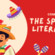 Red illustration Spanish Literature Google Classroom Header
